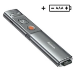 Baseus Orange Dot wireless laser pointer for presentations - gray (with battery)