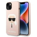 Karl Lagerfeld KLHCP14SSLKHLP iPhone 14 6.1" hardcase pink/pink Silicone Karl`s Head