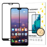 Wozinsky Tempered Glass Full Glue Super Tough Screen Protector Full Coveraged with Frame Case Friendly for Huawei P20 Pro black