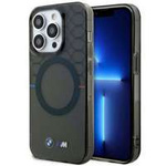 Case BMW BMHMP14XHGPK iPhone 14 Pro Max 6.7" grey/grey hardcase Pattern MagSafe