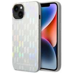 Case KARL LAGERFELD Apple iPhone 14 Plus Monogram Iridescent Silver Hardcase
