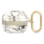 Case GUESS Apple AirPods 3 Cover Marble Strap Collection Grey Case
