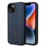 US Polo USHCP14MPFAV iPhone 14 Plus 6.7" navy/navy blue Leather Stitch