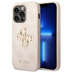 Case Guess iPhone 14 Pro Max 6.7" pink/pink hardcase 4G Big Metal Logo