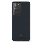 Case MERCEDES Samsung Galaxy S21 Ultra Silicone Line MEHCS21LSILNA Blue Hardcase