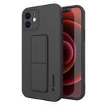 Wozinsky Kickstand Case flexible silicone cover with a stand iPhone XS Max black