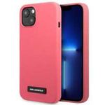 Case KARL LAGERFELD Apple iPhone 13 Silicone Plaque Fuchsia Pink Hardcase