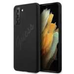 Case GUESS Samsung Galaxy S21 Plus Script Vintage Black Hardcase