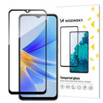 Wozinsky Full Glue Tempered Glass Tempered Glass For Oppo A17 9H Full Screen Cover With Black Frame