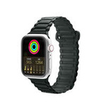 Dux Ducis Strap (Armor Version) Strap for Apple Watch SE, 8, 7, 6, 5, 4, 3, 2, 1 (41, 40, 38 mm) Magnetic Silicone Band Bracelet Green