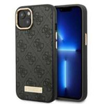 Case GUESS Apple iPhone 13 4G Logo Plate MagSafe Black Hardcase