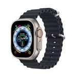 Dux Ducis Strap Watch Strap 8 / 7 / 6 / 5 / 4 / 3 / 2 / SE (45 / 44 / 42mm) Silicone Band Bracelet Gray (OceanWave Version)