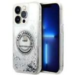 Case Karl Lagerfeld iPhone 14 Pro 6.1" silver/silver hardcase Liquid Glitter RSG