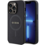 Guess GUHMP14XPSAHMCK iPhone 14 Pro Max 6.7" black/black hardcase Saffiano MagSafe