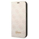 Guess GUBKP14LHG4SHP iPhone 14 Pro 6.1" pink/pink book 4G Vintage Gold Logo