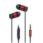 USAMS Headphones EP-46 jack 3.5mm red/red 1.2m HSEP4602