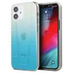 Case Mercedes Apple iPhone 12 Mini Transparent Line Blue Case
