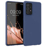 Silicone Case Soft Flexible Rubber Cover for Samsung Galaxy A03s blue