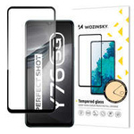Wozinsky super durable tempered Glass Full Glue for full screen with frame Case Friendly Vivo Y76 5G / Y76s / Y74s black