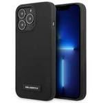 Case KARL LAGERFELD Apple iPhone 13 Pro Max Silicone Plaque Black Hardcase