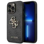 Case Guess iPhone 14 Pro 6.1" grey/grey hardcase 4G Big Metal Logo