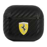 Ferrari FESA3CABK AirPods 3 cover black / black On Track PU Carbon