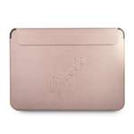 GUESS Laptop Tablet 13 Sleeve Saffiano Script Pink Case