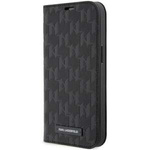 Case Karl Lagerfeld KLBKP14XSAKLHPK iPhone 14 Pro Max 6.7" bookcase black/black Saffiano Monogram Case