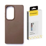 Wozinsky Carbon Fiber Case with MagSafe for Samsung Galaxy S25 - Brown