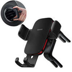 Baseus Metal AgeⅡ holder gravity for round car air vents black (SUJS030001)