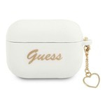 GUESS Apple Case Pro Cover Silicone Charm Collection White Case