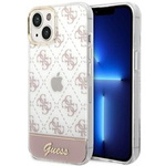 Case GUESS Apple iPhone 14 Plus 4G Pattern Script Pink Hardcase