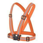 Unisex Adjustable Reflective Safety Harness Vest Orange