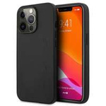 AMG AMHCP13LDOLBK iPhone 13 Pro / 13 6.1" black/black hardcase Leather Hot Stamped