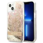 Case GUESS Apple iPhone 13 Mini Paisley Liquid Glitter Gold Hardcase