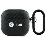BMW BMA4WMPUCA2 AirPods 4 cover black/black Carbon Double Metal Logo