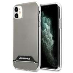 AMG AMHCN61TCBW iPhone 11 6.1" clear/transparent hardcase Electroplate Black&amp;White