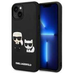 Case KARL LAGERFELD Apple iPhone 14 Karl&amp;Choupette Iconic 3D Black Hardcase