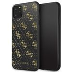 Case GUESS Apple iPhone 11 Pro Max 4G Double Layer Glitter Black Case