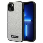 Karl Lagerfeld KLHCP14MG2ELS iPhone 14 Plus 6.7" hardcase silver/silver Glitter Plaque Logo