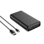 Battery external (POWER BANK) VEGER T100 - 20,000mAh LCD Quick Charge PD100W black (e.g. for laptop) (W2032C-100)