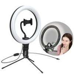 Baseus photo lamp 10 '' ring flash LED ring for smartphone selfie photos (YouTube, TikTok) + black mini tripod (CRZB10-A01)