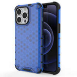 Honeycomb Case armor cover with TPU Bumper for iPhone 13 Pro blue