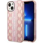 Karl Lagerfeld KLHCP14MHKLSPCP iPhone 14 Plus 6.7" hardcase pink/pink Mono Vertical Stripe