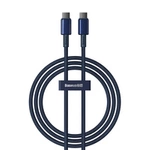 Baseus Tungsten Gold USB-C / USB-C cable 100W 1m - navy blue