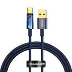 Baseus Explorer Series Auto Power-Off Fast Charging Data Cable USB to Type-C 100W 1m Blue