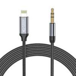 TECH-PROTECT ULTRABOOST LIGHTNING TO AUX MINI JACK 3.5MM CABLE 100CM BLACK