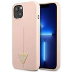 Case GUESS Apple iPhone 13 Mini Silicone Triangle Pink Hardcase