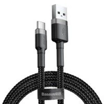 Baseus Cafule USB-A / USB-C QC 3.0 3A cable 0.5 m - black-gray