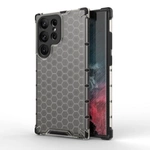 Honeycomb case for Samsung Galaxy S23 Ultra armored hybrid cover black